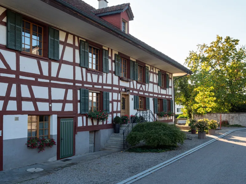 Ein Riegelhaus am Gässliweg in Wigoltingen